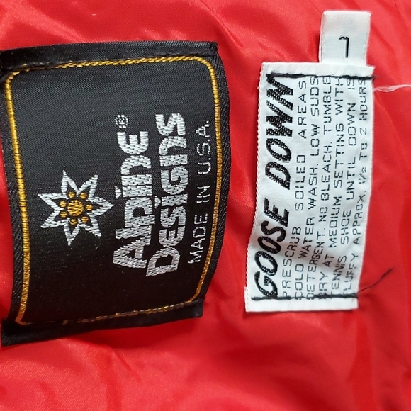 Vintage Red White and Blue Alpine Designs Goose Down Winston Parka - Picture 5 of 8